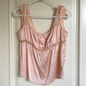 Juicy Couture - Pink Silk Top - Size Small
